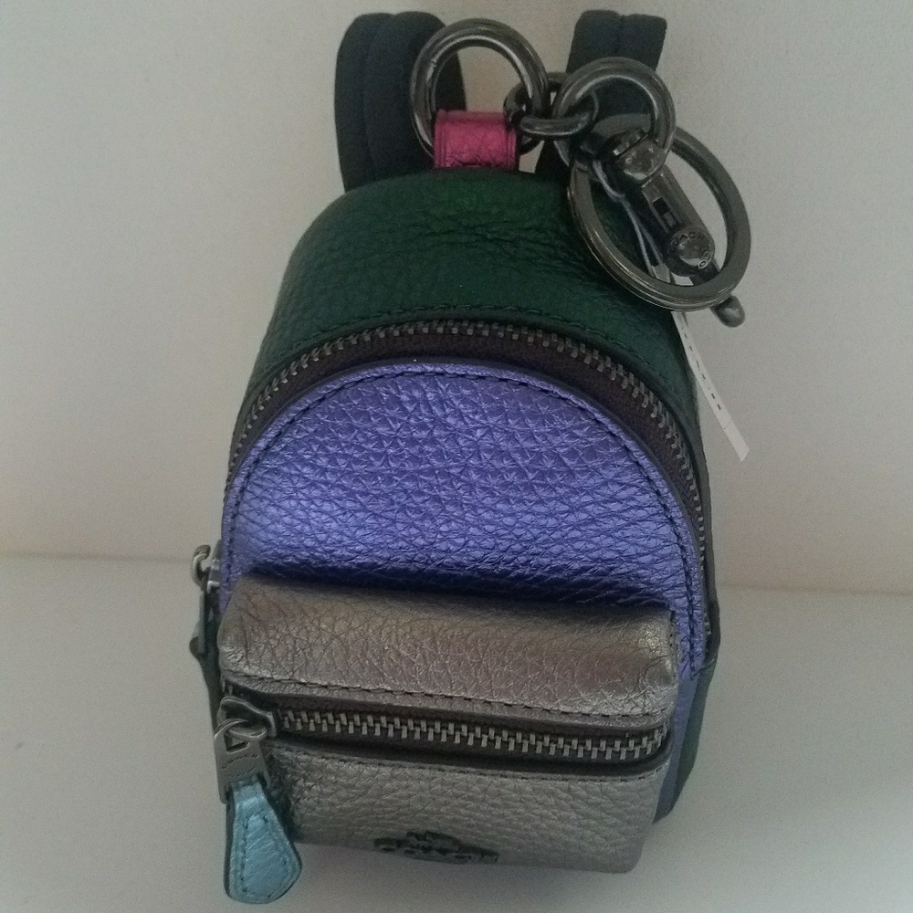 Coach/Leather Backpack Coin Purse - Picture 2 of 7